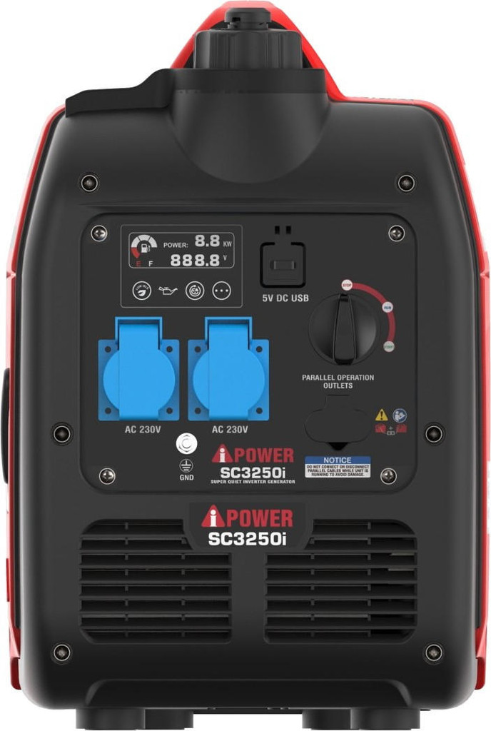 A-iPower 3.2kW Petrol Inverter Generator, Sine Wave Output | SC3250i