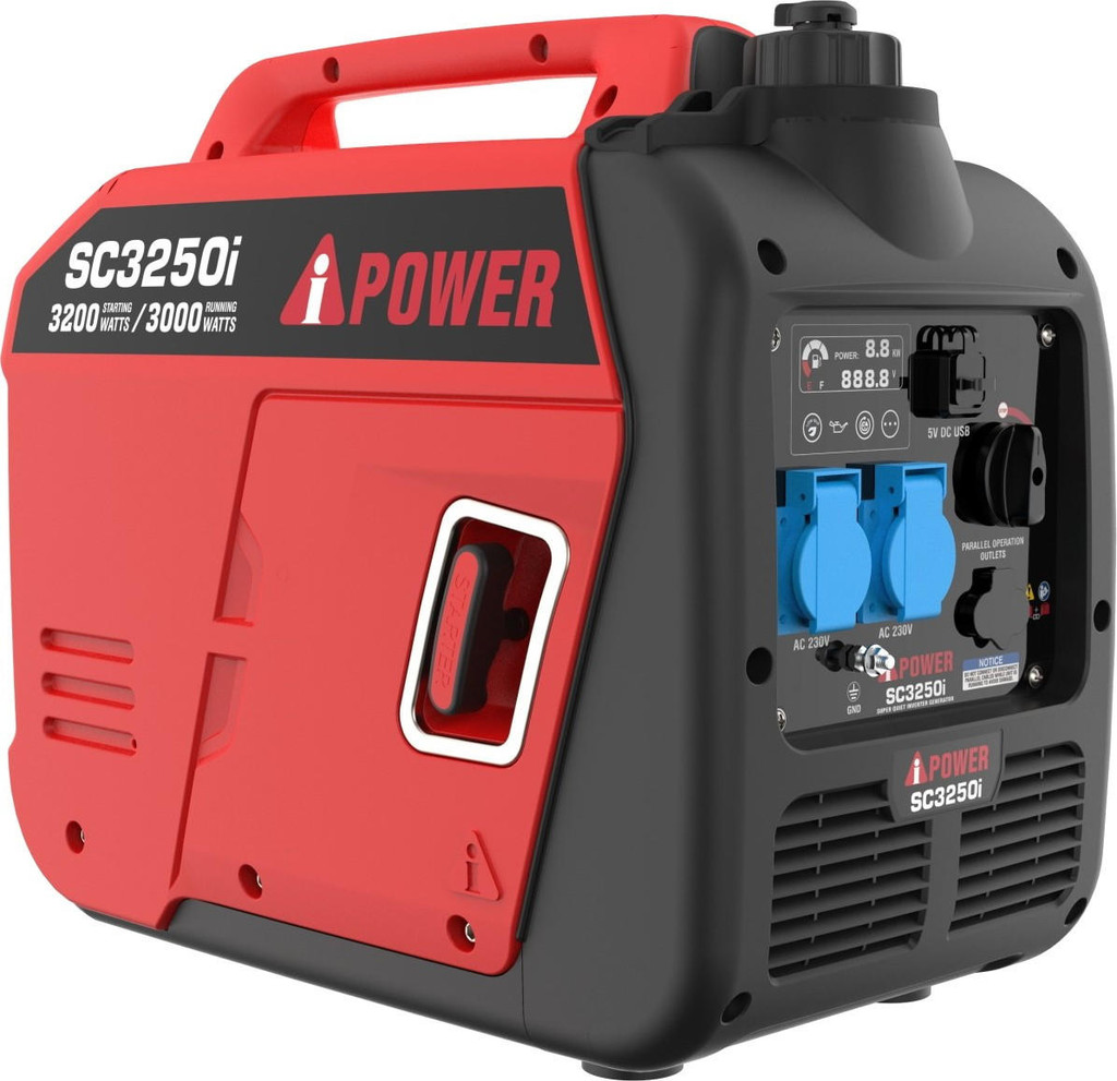 A-iPower 3.2kW Petrol Inverter Generator, Sine Wave Output | SC23250i