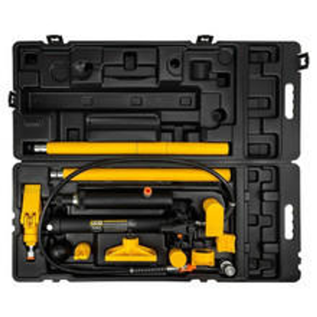 JCB 10 Tonne Portable Hydraulic Jack Auto Body Repair Kit with Storage Case  |  JCB-T71002L