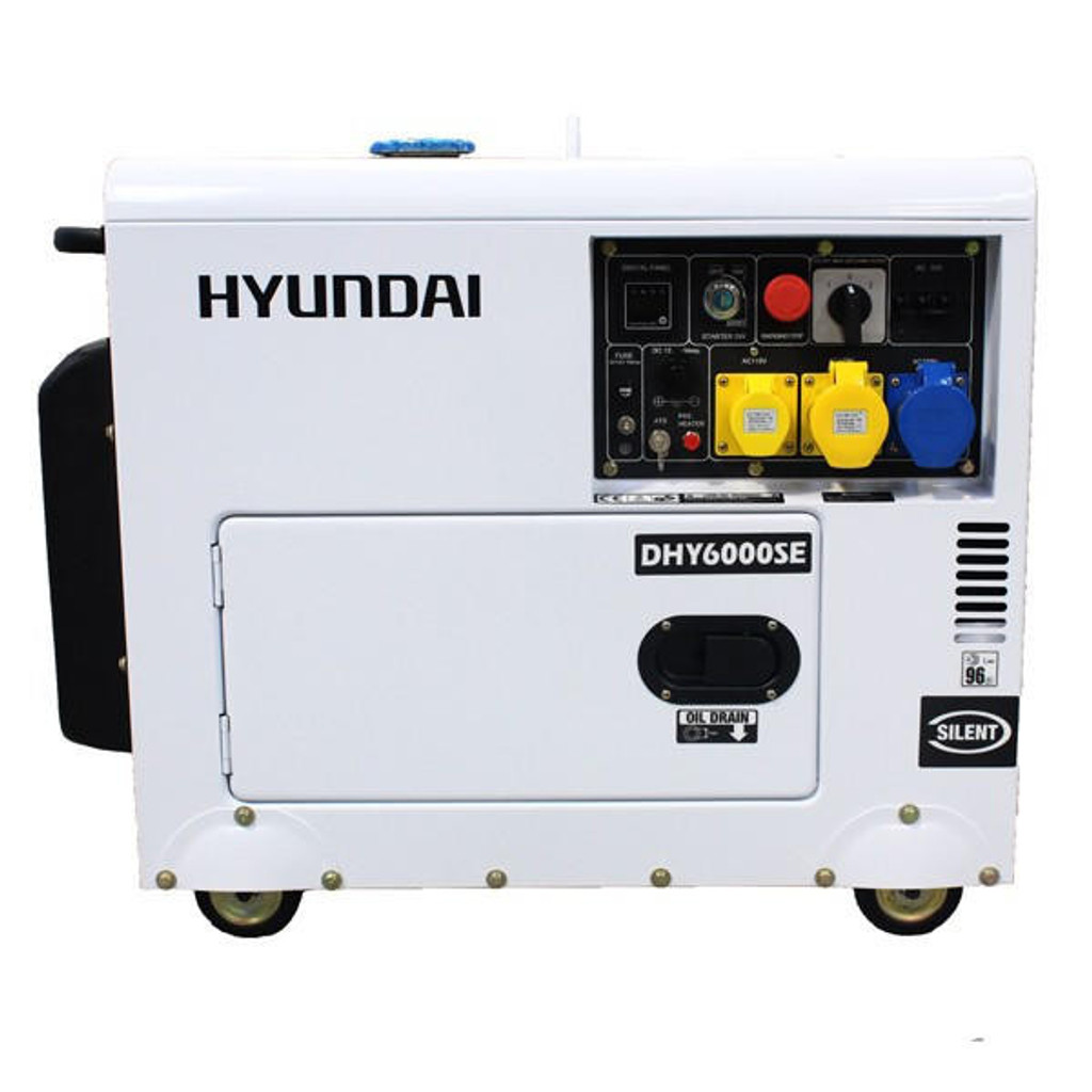 Hyundai 5.3kW Silenced Diesel Generator | DHY6000SE