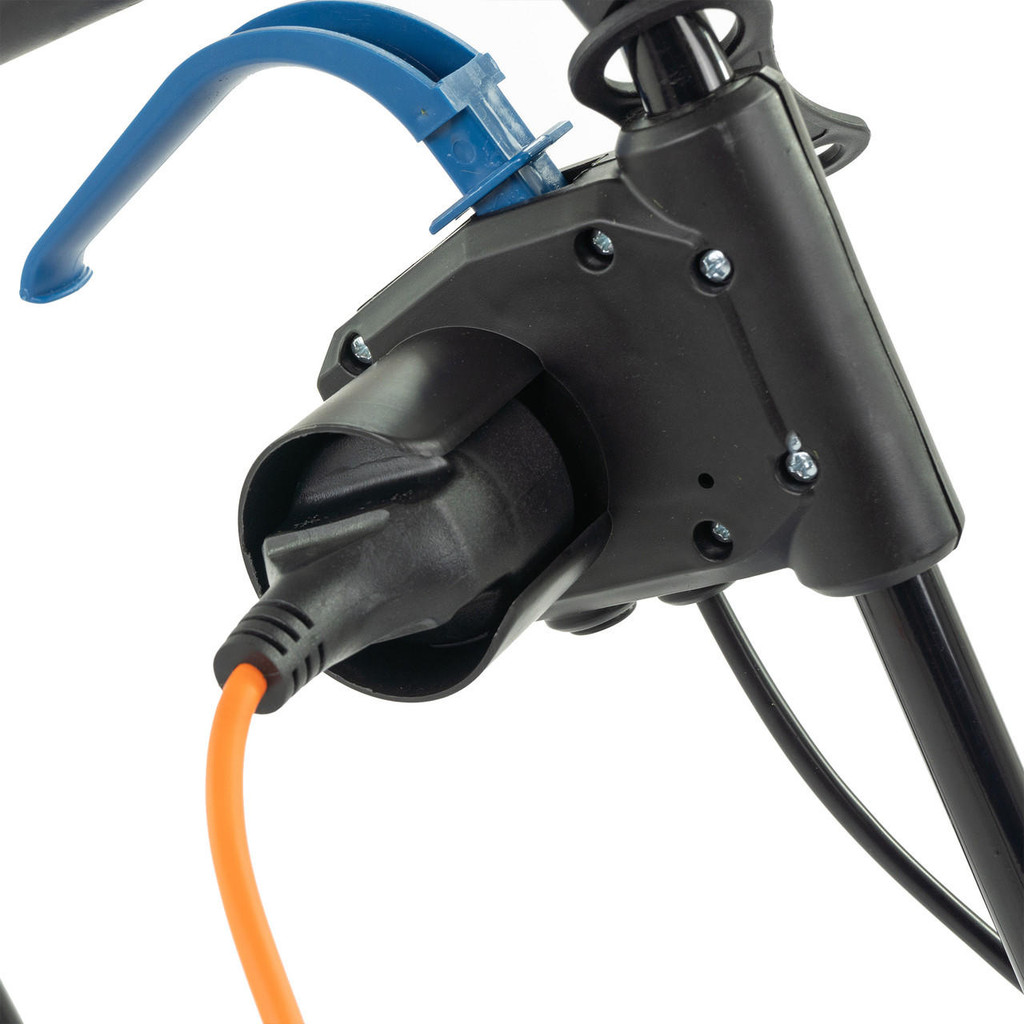 Hyundai 33cm 1300W Electric Lawn Mower, 11m Detachable Power Cable, 3 Heights & 30L Collection Bag | HYM3313E