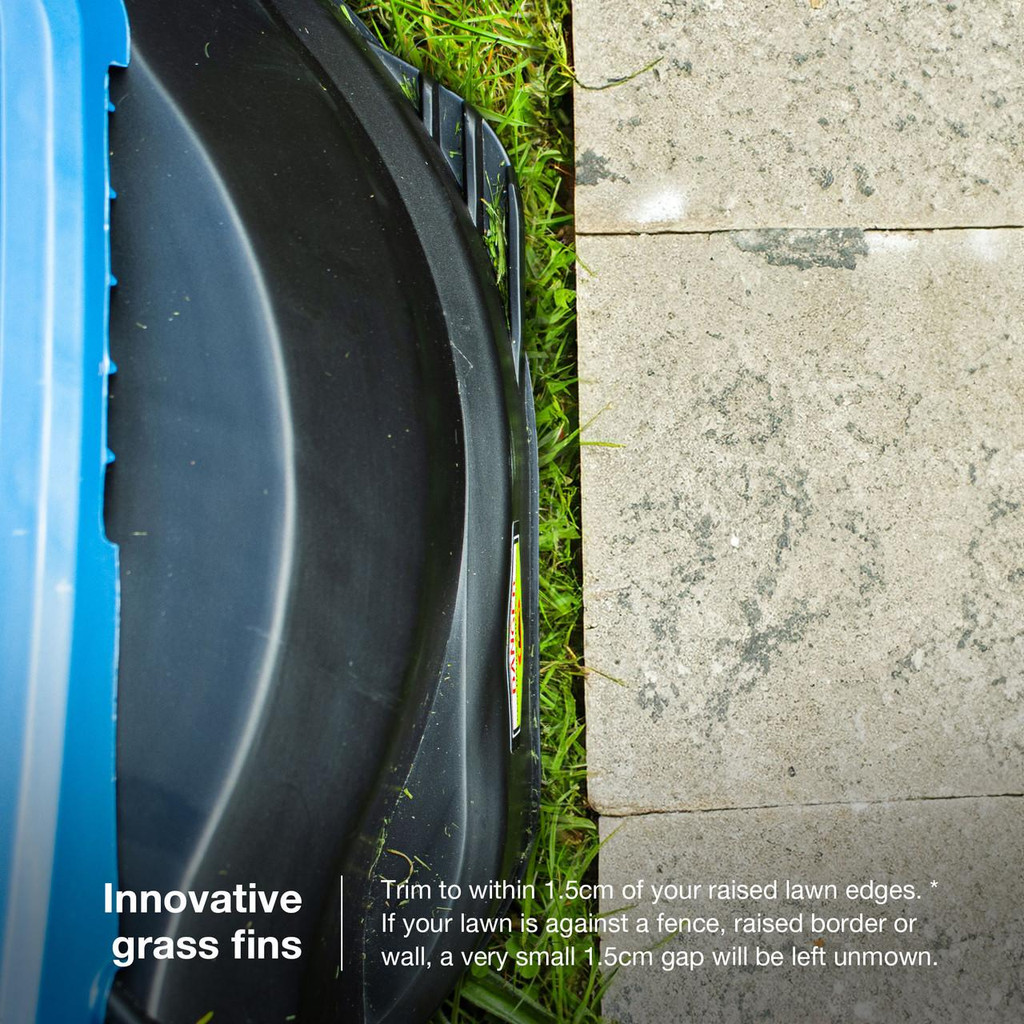 Hyundai 33cm 1300W Electric Lawn Mower, 11m Detachable Power Cable, 3 Heights & 30L Collection Bag | HYM3313E