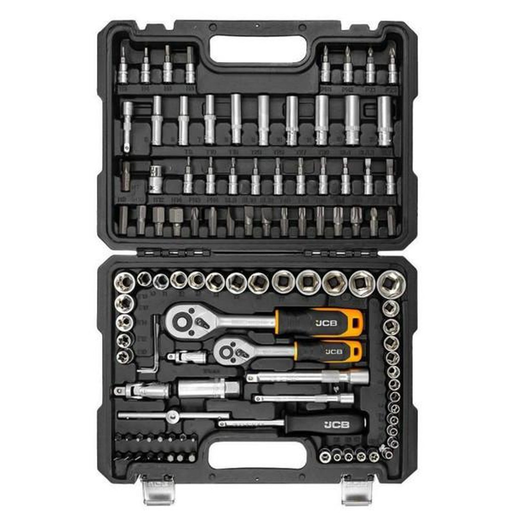 Features sockets, bits, and accessories for various mechanical, maintenance, and automotive repair applications.