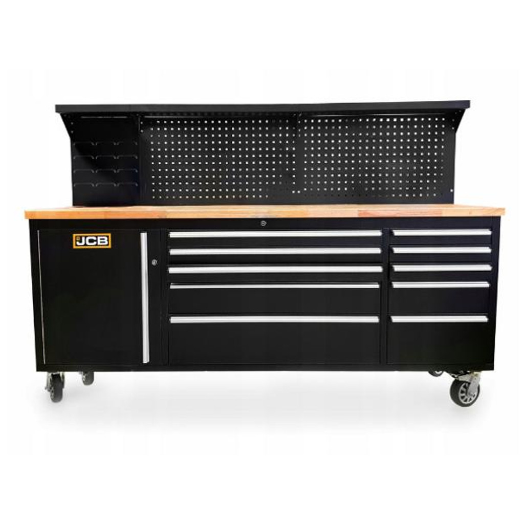 The cabinet also includes 12 plastic bins and 13 hooks in various shapes and sizes, providing versatile storage options tailored to the user's needs.
