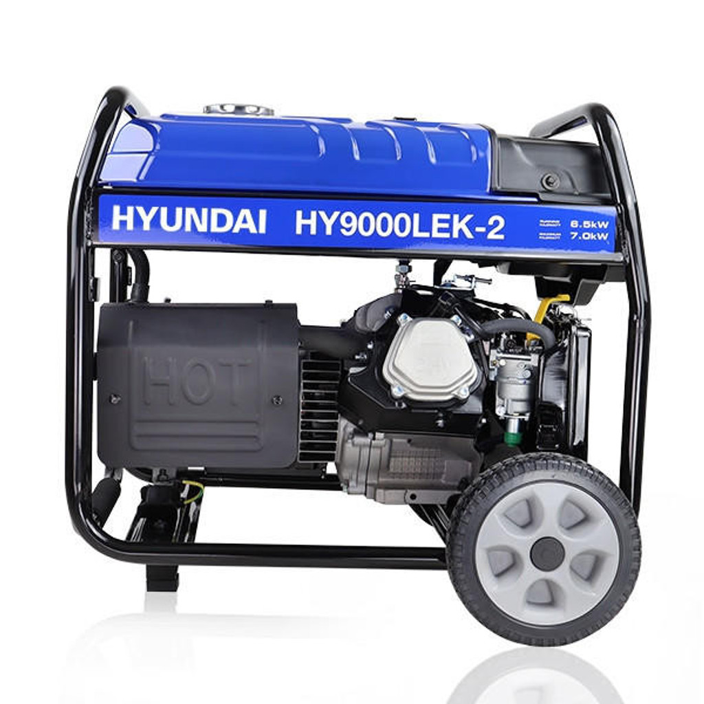 Hyundai HY9000LEK-2 7kW /9.4kVa Site Petrol Generator Recoil & Electric Start