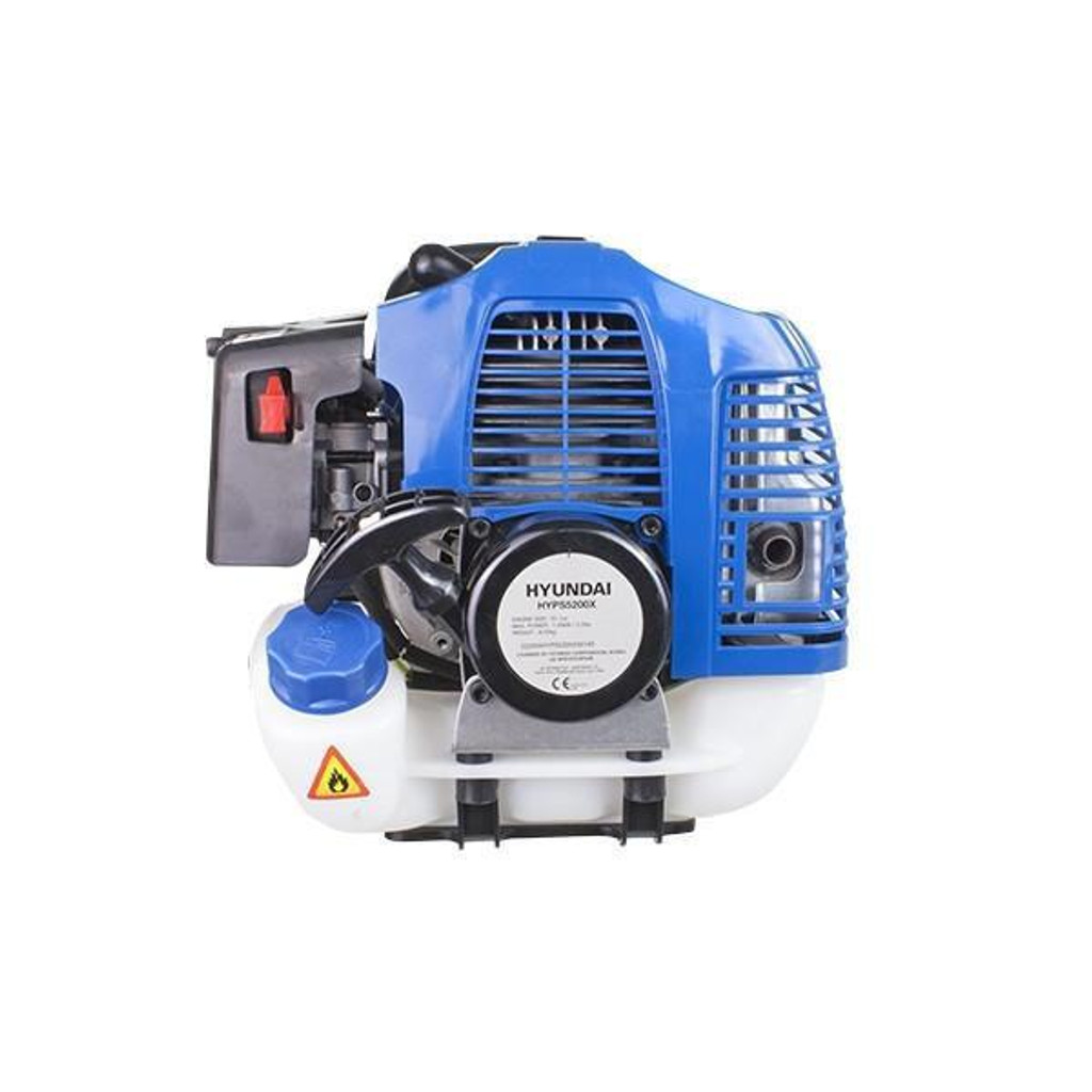 Hyundai 52cc Petrol Pole Saw Pruner Chainsaw 2.7m Long Reach 260mm Cutting Width & GardenTek Garden Trolley on Wheels, 100kg Load with Brakes | HYPS5200X+GTW260