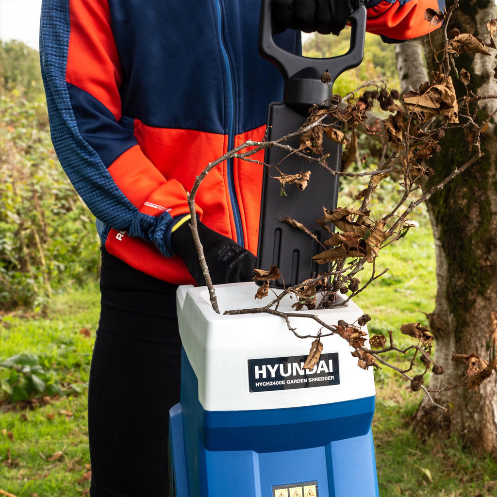 Hyundai Electric Garden Shredder, 2400w / 2.4kW, 230v | HYCH2400E