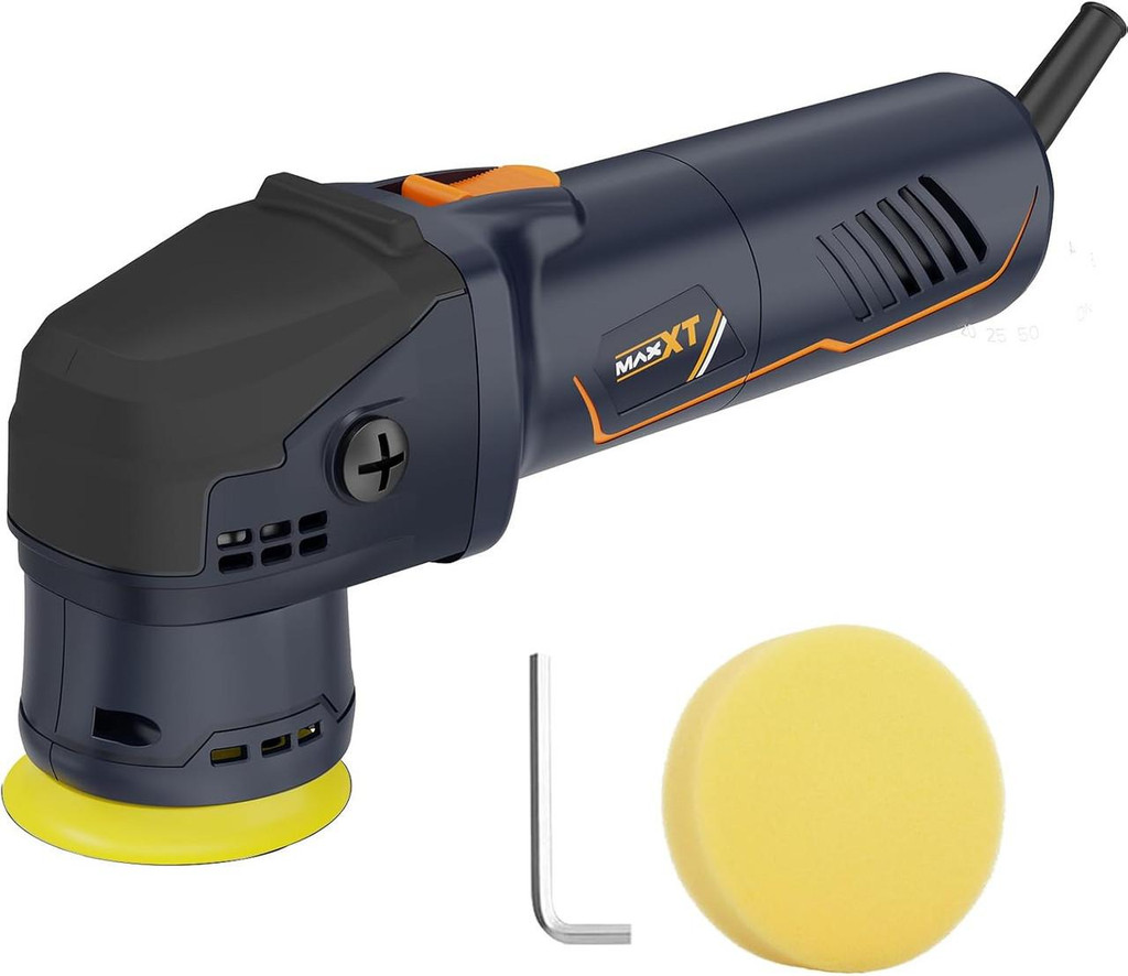 MAXXT Dual Action Car Polisher 710W, 12mm, 6 Variable Speeds 4000-5500RPM, 75mm Disc | A7178-UK