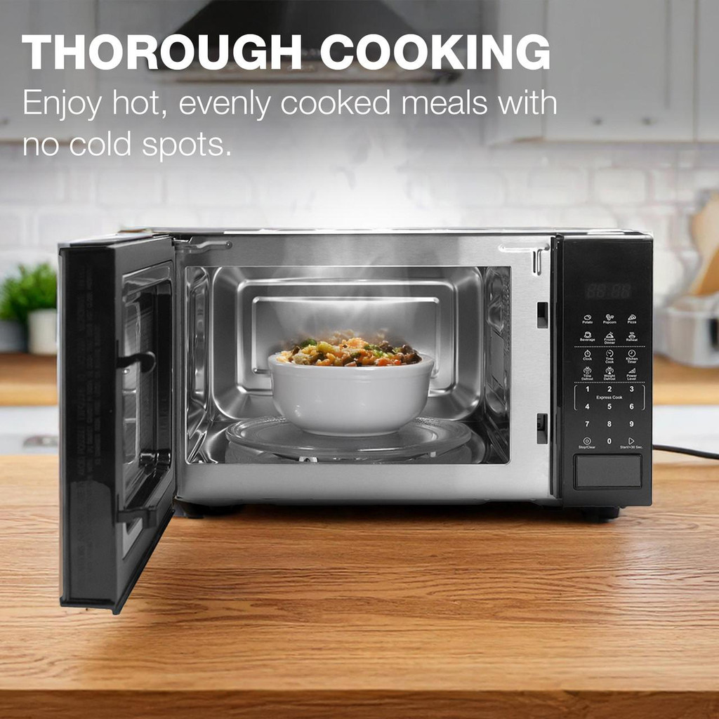 Hyundai 800W 20L Stainless Steel Black Digital Microwave | HYMW80020