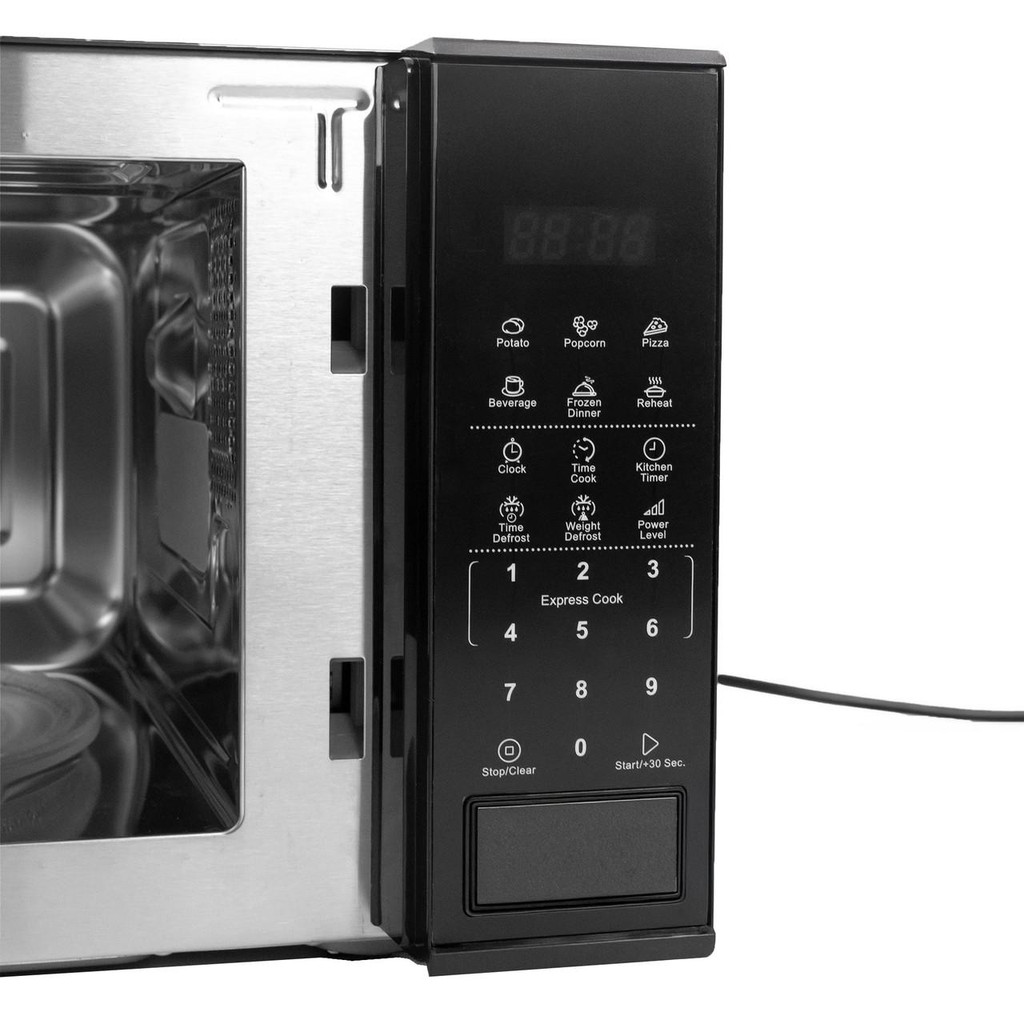Hyundai 800W 20L Stainless Steel Black Digital Microwave | HYMW80020