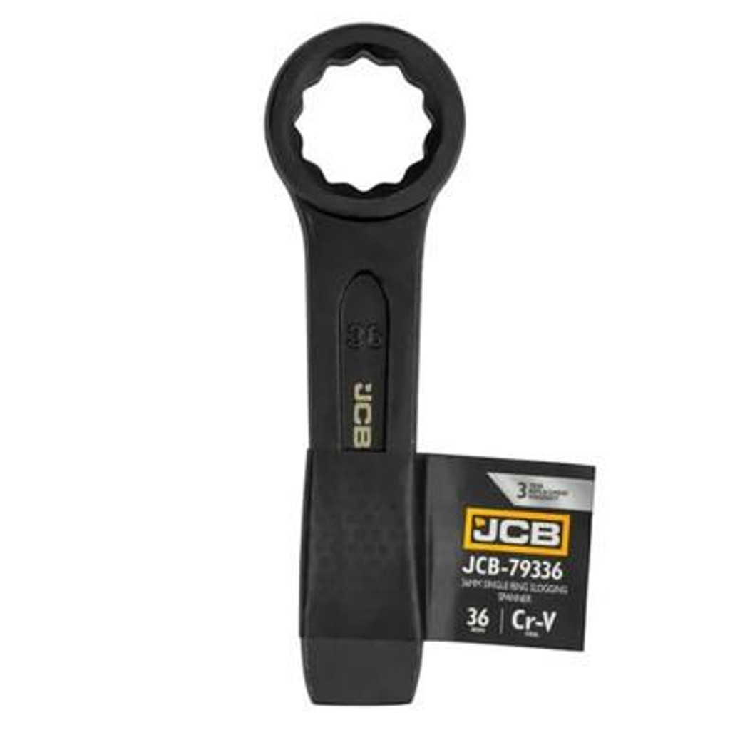 JCB 36mm Single Ring Slogging Spanner, Cr-V Steel  | JCB-79336