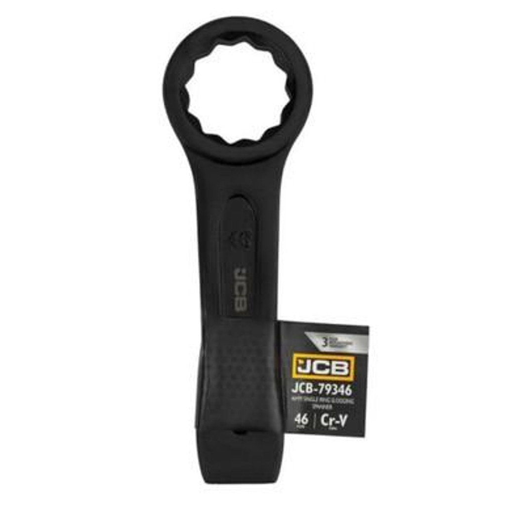 JCB 46mm Single Ring Slogging Spanner, Cr-V Steel | JCB-79346