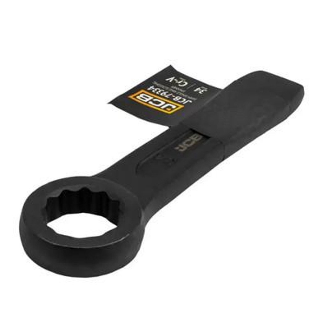 JCB 34mm Single Ring Slogging Spanner, Cr-V Steel | JCB-79334