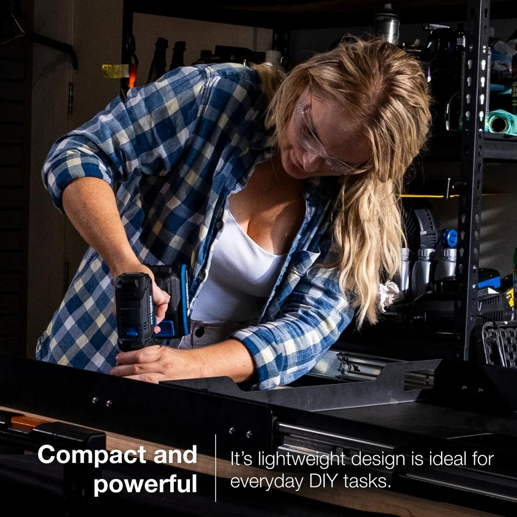 Hyundai 20V 40Nm Cordless Drill Driver, 2Ah Battery and Charger, 2-Speed, LED Light, 13 mm Chuck | DD20S-40TT