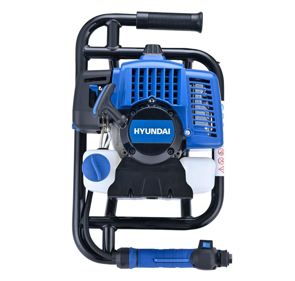 Hyundai 56cc Petrol Earth Auger, 3 Drill Bits (100mm, 150mm, 200mm) | HYEA5600X