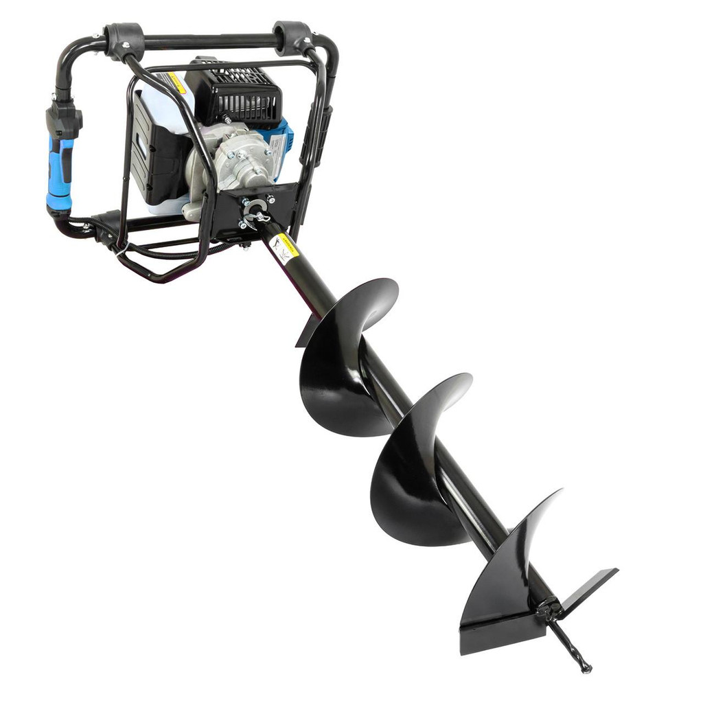 Hyundai 56cc Petrol Earth Auger with Brake, 3 Drill Bits (100mm, 150mm, 200mm) | HYEAB5600X