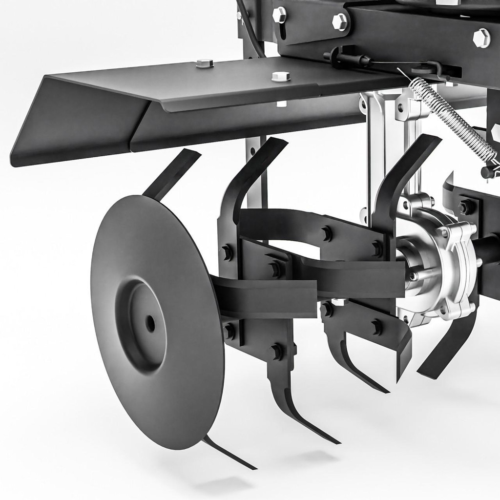 Hyundai 60cm / 24" Petrol Tiller, Electric Start, 173cc, 4 Blade Sets | HYT175EX