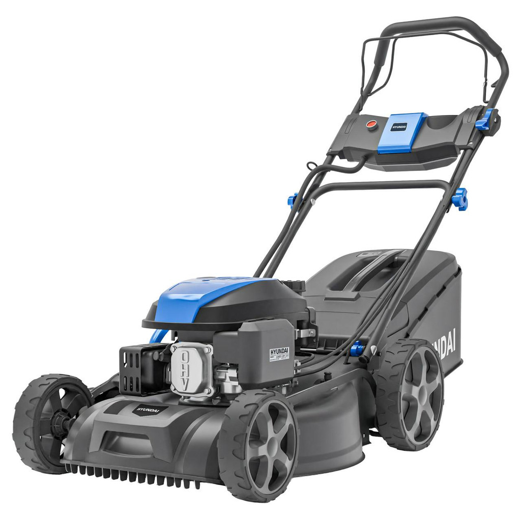 Hyundai 18" / 46cm Self-Propelled Petrol Lawnmower, Electric Start, 139cc | HYM18150SPEX