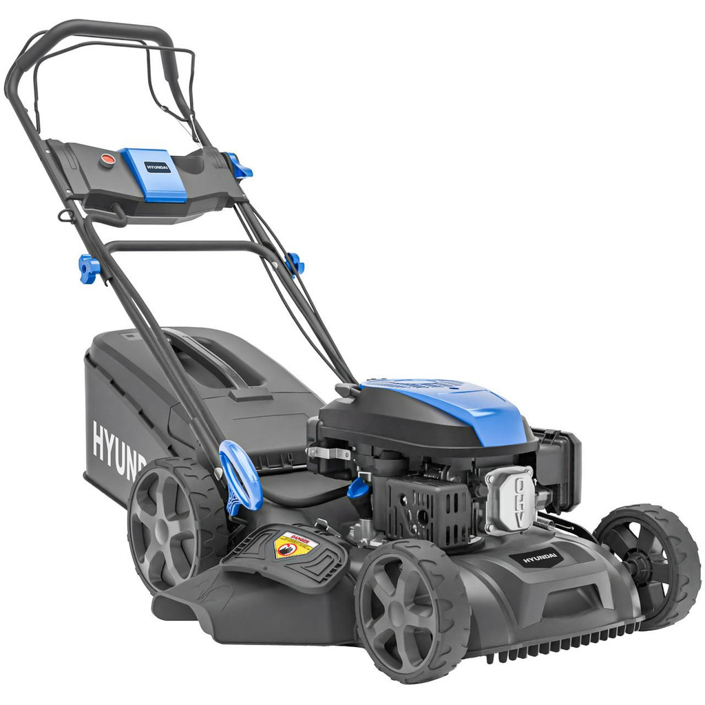 Hyundai 22” / 56cm Self-Propelled Petrol Lawnmower, Electric Start, 3-in-1 | HYM22200SPEX