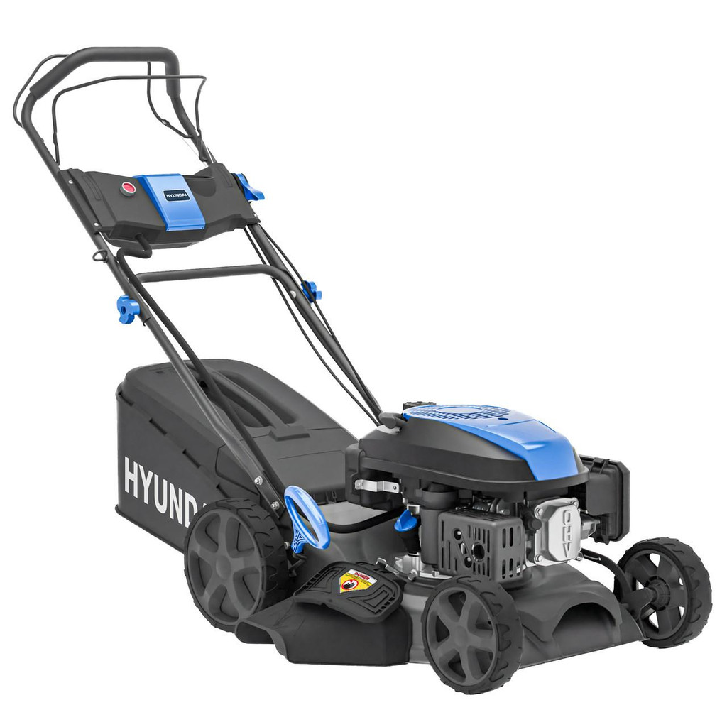 Hyundai 17" / 43cm Self-Propelled Petrol Lawnmower, Electric Start, 139cc | HYM17150SPEX