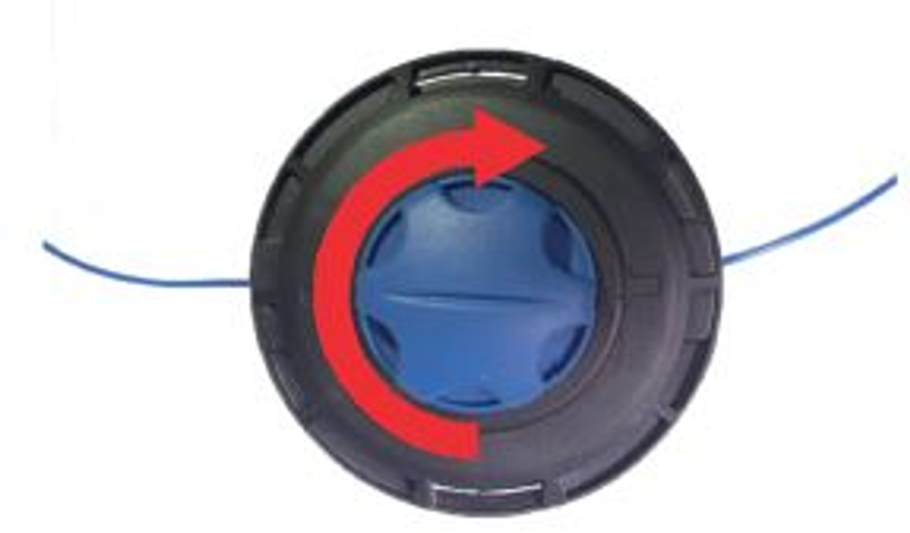 Easy Load Bump Feed Trimmer Head How To Load The Trimmer Line The