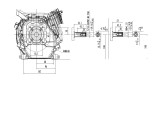 Hyundai 212cc 7hp ¾” / 19.05mm Horizontal Straight Shaft Petrol Replacement Engine, 4-Stroke, OHV | IC210X-19