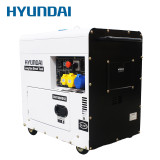 Hyundai DHY8000SELR 6kW Silent Long Running Standby Diesel Generator: REFURBISHED