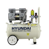 Hyundai 24 Litre Air Compressor, 5.2CFM/100psi, Silenced, Oil Free, Direct Drive 1hp | HY7524: REFURBISHED