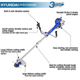 Hyundai HYBC5080AV Lawn Edging Grass Trimmer / Brushcutter: REFURBISHED