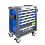 Hyundai HYTC9003 305 Piece 7 Drawer Caster Mounted Roller Tool Chest Cabinet: REFURBISHED