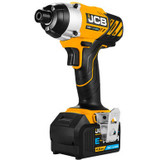 JCB 18V Impact Driver with 4.0Ah Lithium-ion Battery and 2.4A Charger | JCB-18ID-4XB