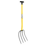 jcb tools JCB Professional Manure Fork 4 Prong T Handle | JCBMF11