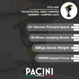 Pacini Petrol 196cc Tamping Rammer / Jumping Jack | PCCJ-80K