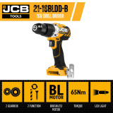 jcb tools JCB 18V Brushless Battery Drill Driver | 21-18BLDD-B