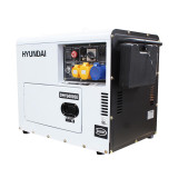 Hyundai 5.2kW Silenced Diesel Generator: REFURBISHED