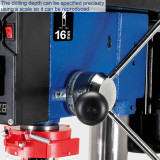 Scheppach 550W Variable Speed Bench Drill Press with Laser Guide & Work Light | DP18