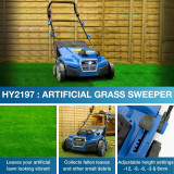 Hyundai Artificial Grass Sweeper 2x 20V (40V) 380mm Working Width, Brushless Motor, 4Ah Li-ion Batteries | HY2197