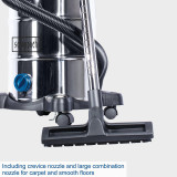 Scheppach 1300W premium wet & dry vacuum cleaner with 3m hose (30 litre tank) | NTS30PREMIUM