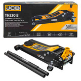 JCB 3 Tonne Low-Profile Double-Pump Trolley Jack | JCB-TH33013