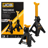 JCB 2 Tonne Automotive Ratchet Axle Stand Set | JCB-TH52002C