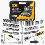 JCB 108 Piece Socket and Bit Set, Chrome Vanadium Steel | JCB-41082-5