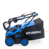 Hyundai 2000W 16” / 40cm Artificial Grass Sweeper, Multi-Use Brush & 55L Collection Bag | HYSW2000E