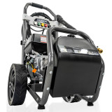 Hyundai 209cc 3400psi Petrol High-Pressure Washer, 5 Nozzle Attachments, Axial Pump, 10m Hose & 5L Detergent Tank | HYW3400P