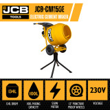 Key Features of the JCB-CM150E Cement Mixer