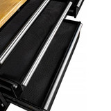 Built with a heavy-duty steel frame and a solid wooden worktop for long-lasting performance.
