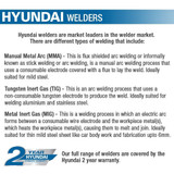 Hyundai 160Amp MMA/ARC Inverter Welder, 230V Single Phase | HYMMA160