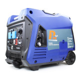 P1 3800W / 3.8kW Portable Petrol Inverter Generator, Push-button Start, Built-in Wheel Kit, DC & USB Outputs | P4000i