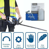 Hyundai 26cc 600mm Petrol Hedge Trimmer Cutter, Easy-Start & Lightweight 2-stroke & GardenTek Folding Trolley on Wheels, Garden Trolley 100kg | HYHT2600X+GTW220