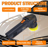 MAXXT Dual Action Car Polisher 710W, 12mm, 6 Variable Speeds 4000-5500RPM, 75mm Disc | A7178-UK
