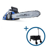 Hyundai 14" 35cm Electric Chainsaw 1600W 230V & Folding Trolley on Wheels, Garden Trolley 120kg | HYC1600E+GTW220 Hyundai 14" 35cm Electric Chainsaw 1600W 230V & Folding Trolley on Wheels, Garden Trolley 120kg | HYC1600E+GTW220